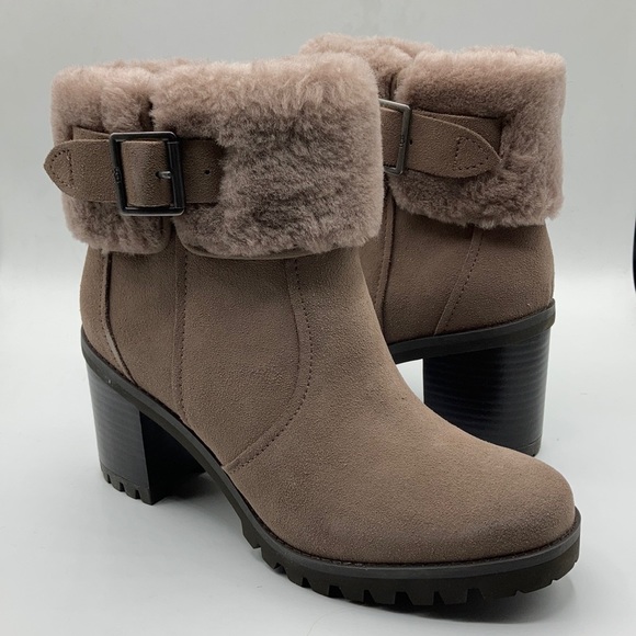 UGG Shoes - UGG Women's Elisiana Caribou Suede Heel Boots